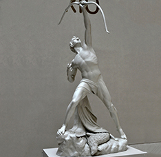 Nude art Fiberglass huntsman sculpture
